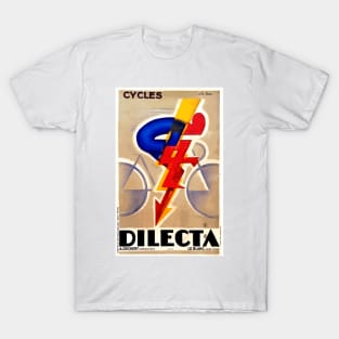 Cycles Dilecta - Vintage French  Advertising Poster Design T-Shirt